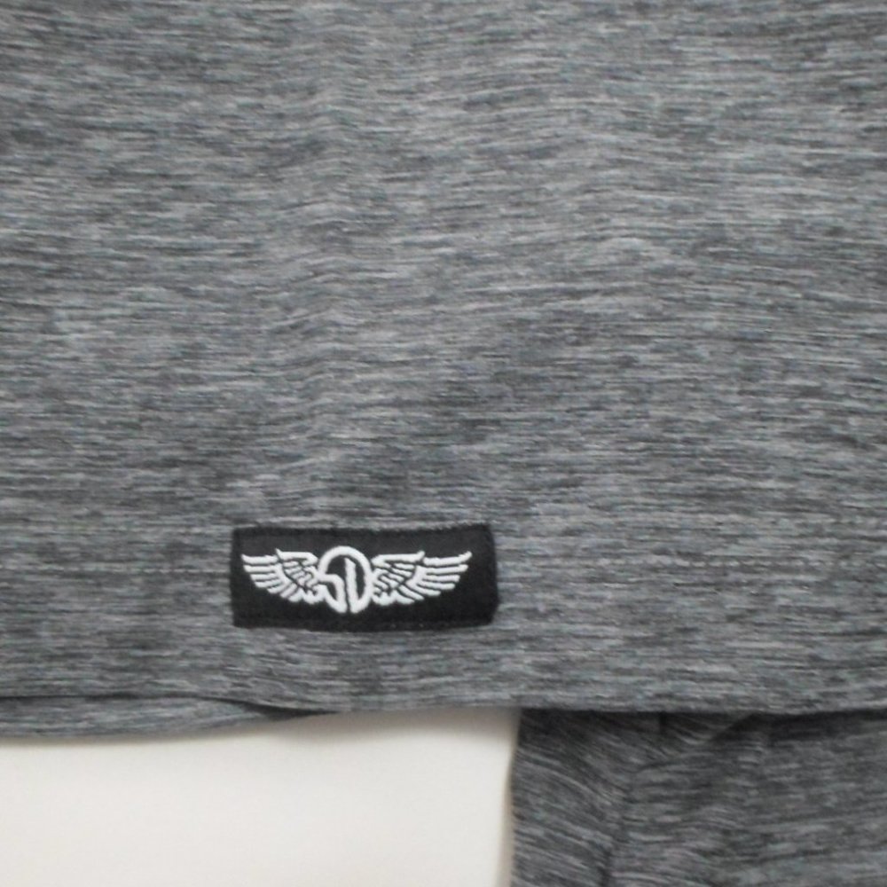 Straight Down Performance Golf Heather Gray Polo … - image 3